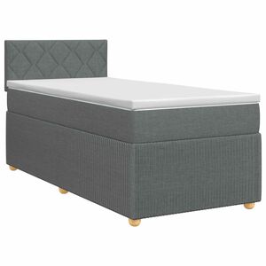 vidaXL Boxspring &aacute;gy matraccal S&ouml;t&eacute;tsz&uuml;rke 90 x 190 cm Sz&ouml;vet