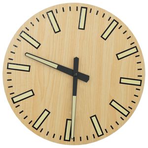 vidaXL s&aacute;rga fali&oacute;ra vil&aacute;g&iacute;t&oacute; &oacute;ramutat&oacute;kkal &eacute;s &oacute;rajelzőkkel &Oslash;30 cm