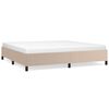 vidaXL cappuccino sz&iacute;nű műbőr &aacute;gykeret matrac n&eacute;lk&uuml;l 200x200 cm
