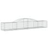 vidaXL &iacute;ves horganyzott vas gabion kos&aacute;r 300 x 50 x 40/60 cm