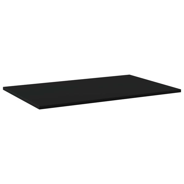 vidaXL 4 db fekete forg&aacute;cslap k&ouml;nyvespolc lap 80 x 50 x 1,5 cm