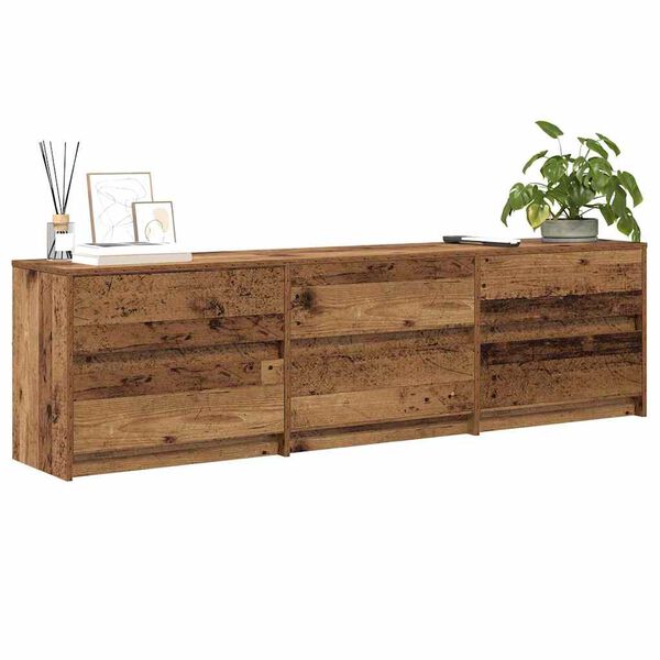 vidaXL TV egys&eacute;gek 2 pcs &Ouml;reg fa 180 x 34 x 50 cm Faanyag