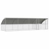 vidaXL Csirkeketrec 4 db Ez&uuml;st 800 x 200 x 200 cm Horganyzott Ac&eacute;l