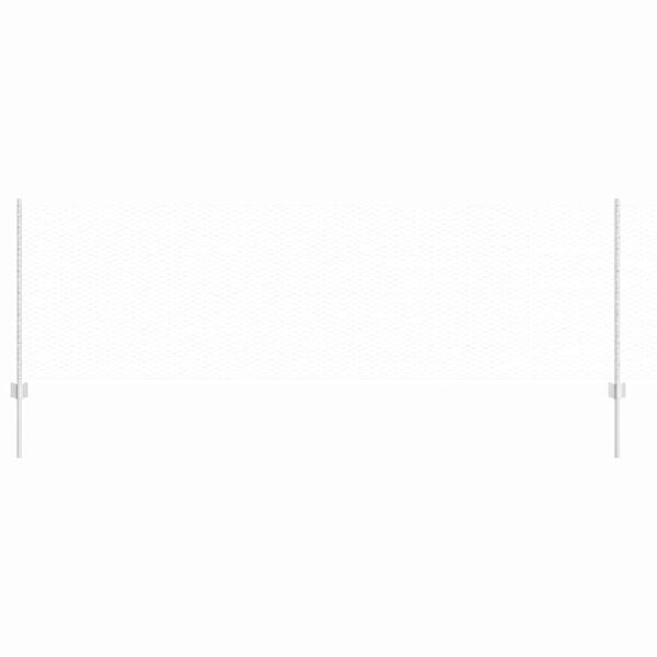 vidaXL Ker&iacute;t&eacute;s oszlopokkal Ez&uuml;st 0,8 x 25 m Ac&eacute;l