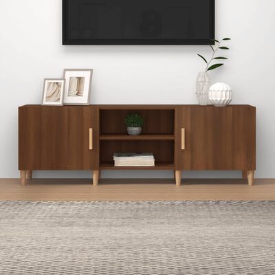 vidaXL barna tölgyszínű szerelt fa TV-szekrény 150 x 30 x 50 cm