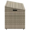 vidaXL világosszürke polyrattan kerti tárolóláda 110x50x58 cm