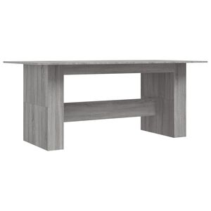 vidaXL sz&uuml;rke sonoma sz&iacute;nű szerelt fa &eacute;tkezőasztal 180 x 90 x 76 cm