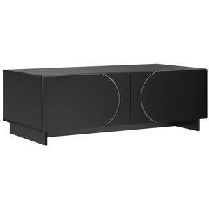 vidaXL Doh&aacute;nyz&oacute;asztal Fekete 102 x 50,5 x 35 cm B&uacute;torlap