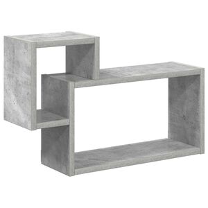 vidaXL Falpolc Falra szerelhető Sz&uuml;rke 55 x 15 x 35 cm Szerelt Fa