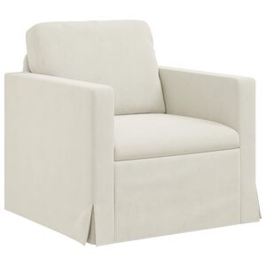 vidaXL Kanap&eacute; Kr&eacute;m 78 x 78 x 80 cm B&aacute;rsony