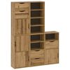 vidaXL 5 db t&ouml;m&ouml;rfa fenyőfa oldals&oacute; szekr&eacute;ny ODDA 40x24x79 cm
