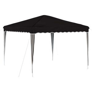 vidaXL Parti s&aacute;tor 288 x 288 x 245 cm Fekete Oxford Sz&ouml;vet