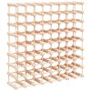 vidaXL t&ouml;m&ouml;r fenyőfa bortart&oacute; 72 palackhoz 90,5x23x90,5 cm
