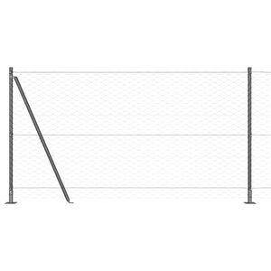 vidaXL Hatsz&ouml;gletű ker&iacute;t&eacute;s beton alappal 10 x 1,2 m PVC-bevonatos ac&eacute;l
