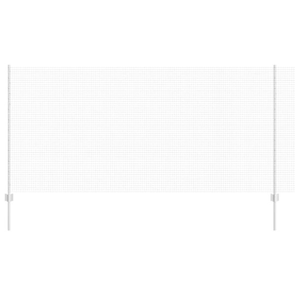 vidaXL Kerítés oszlopokkal Ezüst 1,2 x 50 m Acél