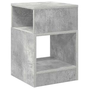 vidaXL V&eacute;gasztal Beton Sz&uuml;rke 30,5 x 30 x 45 cm Szerelt Fa