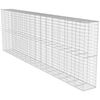 vidaXL horganyzott ac&eacute;l gabion fal fed&eacute;llel 600 x 50 x 200 cm