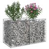 vidaXL Gabion emelt &aacute;gy Ez&uuml;st 100 x 50 x 60 cm Horganyzott ac&eacute;l