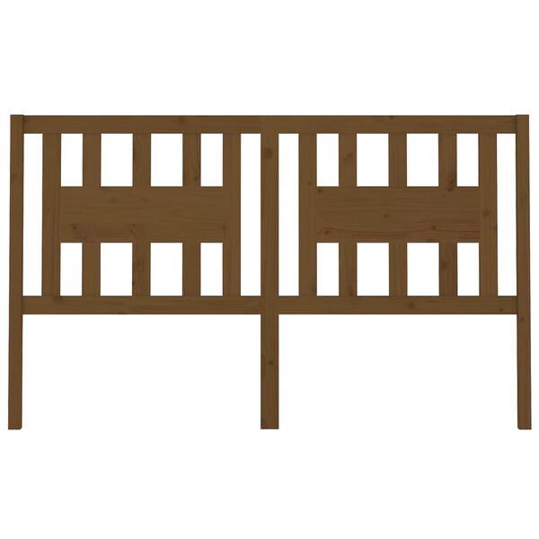 vidaXL mézbarna tömör fenyőfa fejtámla 166 x 4 x 100 cm