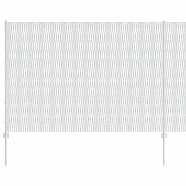 vidaXL Ker&iacute;t&eacute;s oszlopokkal Ez&uuml;st 1,6 x 10 m Ac&eacute;l