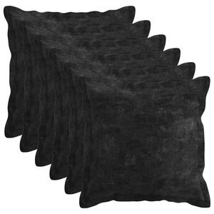 vidaXL P&aacute;rna 6 db HOUTEN Antracitsz&uuml;rke 50 x 50 cm Chenille Sz&ouml;vet