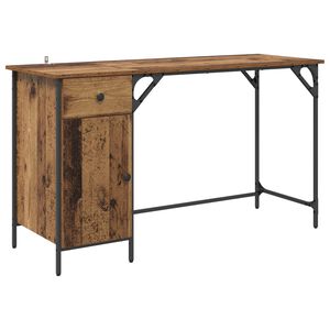 vidaXL Sz&aacute;m&iacute;t&oacute;g&eacute;pes asztal &Ouml;reg fa 131 x 48 x 75 cm Szerelt Fa
