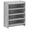 vidaXL Cipőszekr&eacute;ny Sz&uuml;rke Sonoma 73,5 x 36 x 92 cm Szerelt Fa
