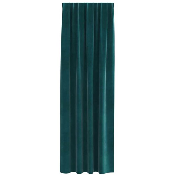 vidaXL S&ouml;t&eacute;t&iacute;tő f&uuml;gg&ouml;ny&ouml;k 2 pcs S&ouml;t&eacute;tz&ouml;ld 140 x 225 cm B&aacute;rsony