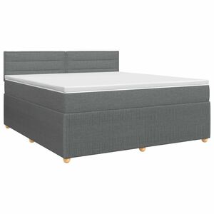 vidaXL Boxspring &aacute;gy matraccal S&ouml;t&eacute;tsz&uuml;rke 140 x 190 cm Sz&ouml;vet