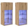 vidaXL Fali TV szekr&eacute;nyek 2 pcs Artisan t&ouml;lgy 40,5 x 30 x 90 cm