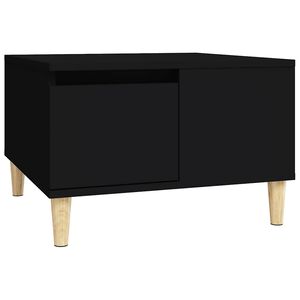 vidaXL fekete szerelt fa doh&aacute;nyz&oacute;asztal 55x55x36,5 cm