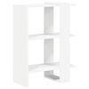 vidaXL K&ouml;nyvespolc 2 szintes 52 x 25 x 71,5 cm Szerelt Fa Feh&eacute;r