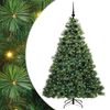 vidaXL Mű kar&aacute;csonyfa 300 LED-del &aacute;llv&aacute;nnyal Z&ouml;ld 180 cm PE &eacute;s PVC
