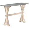 vidaXL t&ouml;m&ouml;r mang&oacute;fa t&aacute;lal&oacute;asztal cinkkel bevont lappal 118x35x76 cm