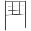 vidaXL fekete f&eacute;m csere fejt&aacute;mla 75 cm
