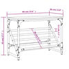 vidaXL sonoma tölgy színű szerelt fa cipőtartó 60x30x45 cm
