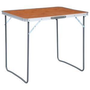 vidaXL &ouml;sszecsukhat&oacute; f&eacute;mv&aacute;zas kempingasztal 80 x 60 cm
