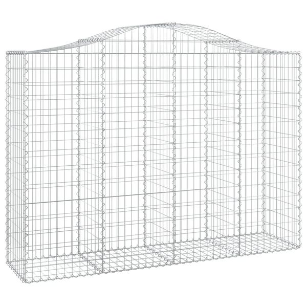 vidaXL 11 db &iacute;ves horganyzott vas gabion kos&aacute;r 200x50x140/160 cm