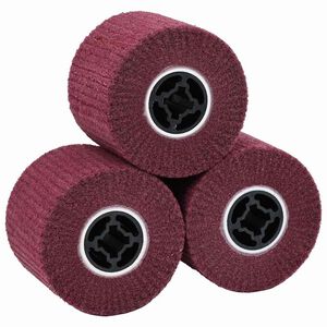 vidaXL Csiszol&oacute; hengerek 3 db Piros 12 x 12 x 10 cm Syntetikus rost