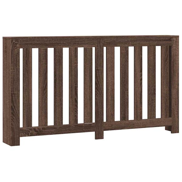 vidaXL barna t&ouml;lgysz&iacute;nű szerelt fa radi&aacute;torburkolat 149 x 20 x 82 cm