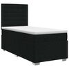 vidaXL Boxspring &aacute;gy matraccal fejt&aacute;ml&aacute;val Fekete 90 x 190 cm Sz&ouml;vet