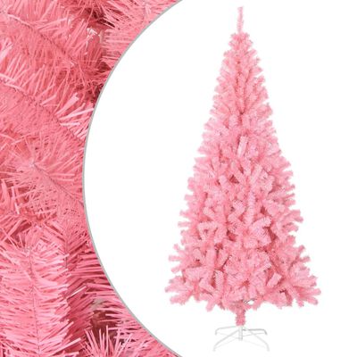 vidaXL rózsaszín PVC műkarácsonyfa állvánnyal 240 cm