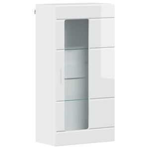 vidaXL F&aacute;b&oacute;l K&eacute;sz&uuml;lt Szekr&eacute;ny Magas F&eacute;nyű Feh&eacute;r 50 x 29 x 100 cm