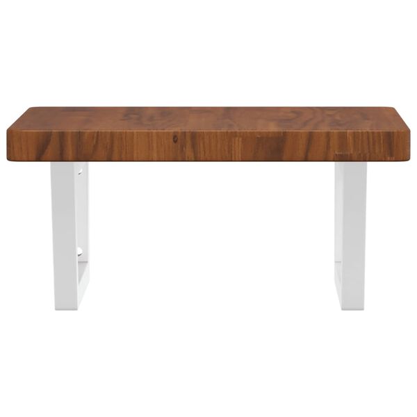 vidaXL ac&eacute;l &eacute;s t&ouml;m&ouml;r t&ouml;lgyfa falra szerelhető mosd&oacute;polc