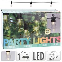 ProGarden 20 izzós LED party fény szett 4,5 V