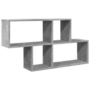 vidaXL betonsz&uuml;rke szerelt fa fali polc 100 x 20 x 53 cm