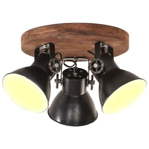 vidaXL fekete ipari f&uuml;ggől&aacute;mpa 25 W 42 x 27 cm E27
