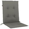 vidaXL 4 db melange sötétszürke szövet háttámlás székpárna 100x50x4 cm