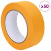 vidaXL Festő Maszkol&oacute; Szalagok 50 pcs S&aacute;rga 38mm x 50m Pap&iacute;r