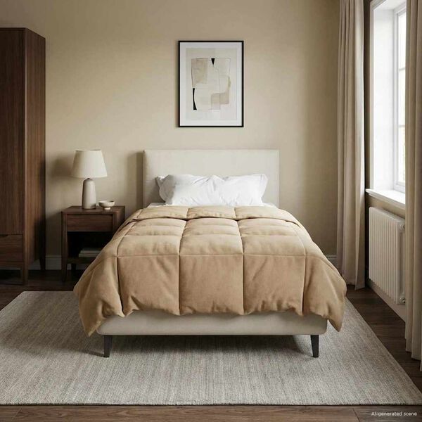 vidaXL T&eacute;li takar&oacute; S&ouml;v&eacute;nyes S&ouml;t&eacute;t k&eacute;k 140 x 220 cm Mikrosz&aacute;l